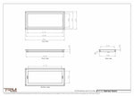 10x23.5 - Wall Vent - Modern Vent Cover -  Return Air Vent - TRM Metal  23.5x10