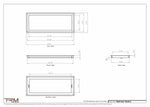 10x25.5 - Wall Vent - Modern Vent Cover -  Return Air Vent - TRM Metal  25.5x10