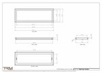 10x30.5 - Wall Vent - Modern Vent Cover -  Return Air Vent - TRM Metal  30.5x10