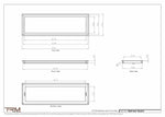 10x32.5 - Wall Vent - Modern Vent Cover -  Return Air Vent - TRM Metal  32.5x10