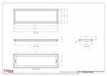 10x33.5 - Wall Vent - Modern Vent Cover -  Return Air Vent - TRM Metal  33.5x10