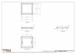 11.5x12 - Wall Vent - Modern Vent Cover -  Return Air Vent - TRM Metal  12x11.5
