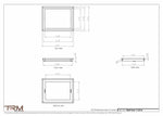 11.5x15 - Wall Vent - Modern Vent Cover -  Return Air Vent - TRM Metal  15x11.5