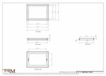 11.5x16 - Wall Vent - Modern Vent Cover -  Return Air Vent - TRM Metal  16x11.5