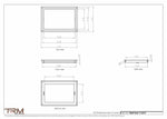 11.5x17 - Wall Vent - Modern Vent Cover -  Return Air Vent - TRM Metal  17x11.5