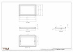 11.5x18.5 - Wall Vent - Modern Vent Cover -  Return Air Vent - TRM Metal  18.5x11.5
