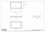 11.5x20 - Wall Vent - Modern Vent Cover -  Return Air Vent - TRM Metal  20x11.5