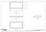 11.5x23 - Wall Vent - Modern Vent Cover -  Return Air Vent - TRM Metal  23x11.5