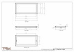 11.5x24 - Wall Vent - Modern Vent Cover -  Return Air Vent - TRM Metal  24x11.5