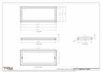 11.5x28.5 - Wall Vent - Modern Vent Cover -  Return Air Vent - TRM Metal  28.5x11.5