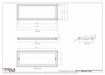 11.5x31 - Wall Vent - Modern Vent Cover -  Return Air Vent - TRM Metal  31x11.5