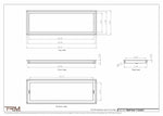 11.5x34.5 - Wall Vent - Modern Vent Cover -  Return Air Vent - TRM Metal  34.5x11.5