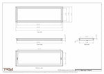 11.5x36.5 - Wall Vent - Modern Vent Cover -  Return Air Vent - TRM Metal  36.5x11.5