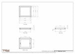 11x12.5 - Wall Vent - Modern Vent Cover -  Return Air Vent - TRM Metal  12.5x11