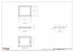 11x13.5 - Wall Vent - Modern Vent Cover -  Return Air Vent - TRM Metal  13.5x11
