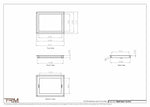 11x14.5 - Wall Vent - Modern Vent Cover -  Return Air Vent - TRM Metal  14.5x11