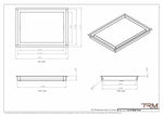 11x15 - Wall Vent - Modern Vent Cover -  Return Air Vent - TRM Metal  15x11