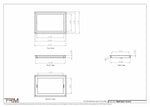 11x16.5 - Wall Vent - Modern Vent Cover -  Return Air Vent - TRM Metal  16.5x11