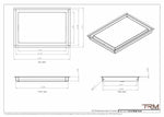 11x16 - Wall Vent - Modern Vent Cover -  Return Air Vent - TRM Metal  16x11