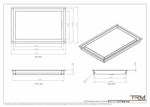 11x17 - Wall Vent - Modern Vent Cover -  Return Air Vent - TRM Metal  17x11