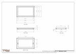 11x18.5 - Wall Vent - Modern Vent Cover -  Return Air Vent - TRM Metal  18.5x11