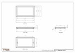 11x19.5 - Wall Vent - Modern Vent Cover -  Return Air Vent - TRM Metal  19.5x11