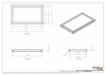 11x19 - Wall Vent - Modern Vent Cover -  Return Air Vent - TRM Metal  19x11