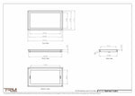11x20.5 - Wall Vent - Modern Vent Cover -  Return Air Vent - TRM Metal  20.5x11
