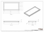 11x23 - Wall Vent - Modern Vent Cover -  Return Air Vent - TRM Metal  23x11