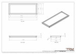 11x30 - Wall Vent - Modern Vent Cover -  Return Air Vent - TRM Metal  30x11