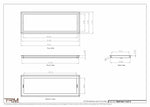 11x31.5 - Wall Vent - Modern Vent Cover -  Return Air Vent - TRM Metal  31.5x11