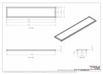 11x55 - Wall Vent - Modern Vent Cover -  Return Air Vent - TRM Metal  55x11