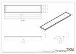 11x56 - Wall Vent - Modern Vent Cover -  Return Air Vent - TRM Metal  56x11