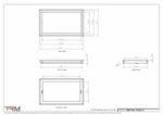 12.5x21.5 - Wall Vent - Modern Vent Cover -  Return Air Vent - TRM Metal  21.5x12.5