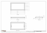 12.5x24.5 - Wall Vent - Modern Vent Cover -  Return Air Vent - TRM Metal  24.5x12.5