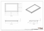 12x19 - Wall Vent - Modern Vent Cover -  Return Air Vent - TRM Metal  19x12