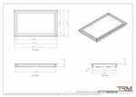 12x20 - Wall Vent - Modern Vent Cover - TRM Metal (20x12)