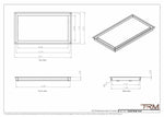 12x22 - Wall Vent - Modern Vent Cover -  Return Air Vent - TRM Metal  22x12