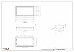 12x23.5 - Wall Vent - Modern Vent Cover -  Return Air Vent - TRM Metal  23.5x12