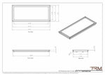 12x29 - Wall Vent - Modern Vent Cover -  Return Air Vent - TRM Metal  29x12