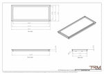 12x30 - Wall Vent - Modern Vent Cover -  Return Air Vent - TRM Metal  30x12