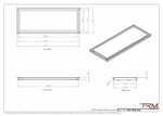 12x31 - Wall Vent - Modern Vent Cover -  Return Air Vent - TRM Metal  31x12