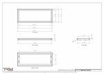 12x32.5 - Wall Vent - Modern Vent Cover -  Return Air Vent - TRM Metal  32.5x12