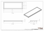 12x35 - Wall Vent - Modern Vent Cover -  Return Air Vent - TRM Metal  35x12