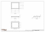 13.5x17 - Wall Vent - Modern Vent Cover -  Return Air Vent - TRM Metal  17x13.5