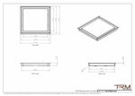 13x14 - Wall Vent - Modern Vent Cover -  Return Air Vent - TRM Metal  14x13