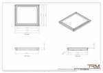 13x15 - Wall Vent - Modern Vent Cover -  Return Air Vent - TRM Metal  15x13