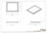 13x16 - Wall Vent - Modern Vent Cover -  Return Air Vent - TRM Metal  16x13