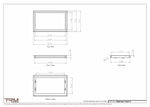 13x21.5 - Wall Vent - Modern Vent Cover -  Return Air Vent - TRM Metal  21.5x13