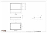 13x22.5 - Wall Vent - Modern Vent Cover -  Return Air Vent - TRM Metal  22.5x13